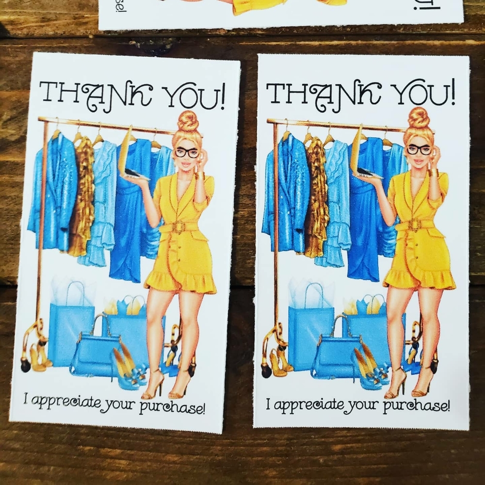 Thank You Cards 50 Girl Boss Shopaholic Poshaholic